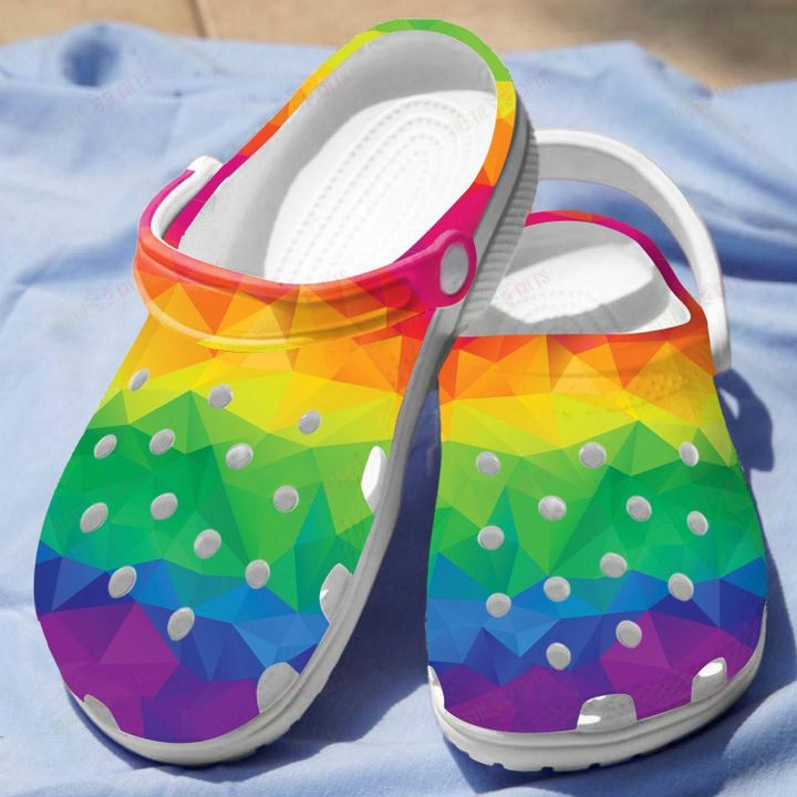 LGBT Art Crocs Classic Clogs Shoes - FavoJewelry