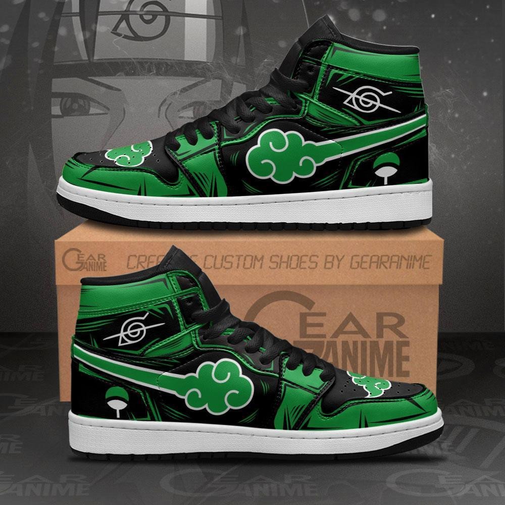 Akt Sneakers Green Custom Anime Shoes