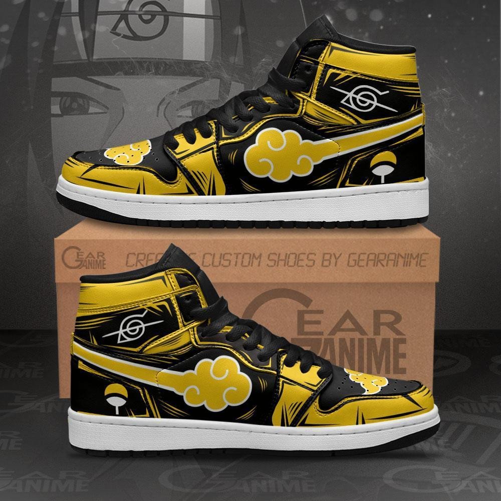 AKT Sneakers Yellow Custom Anime Shoes