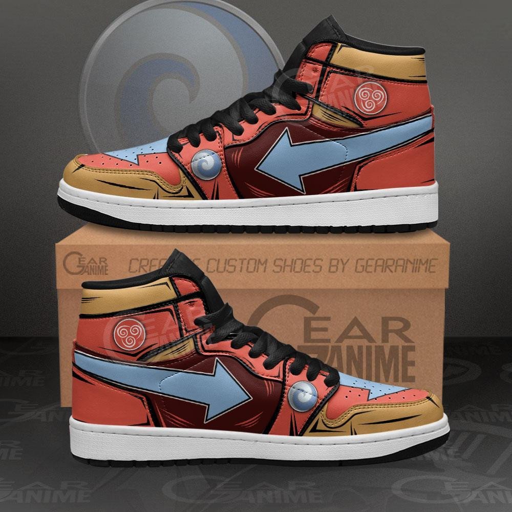 Avatar Airbender Aang Sneakers Custom The Last Airbender Anime Shoes