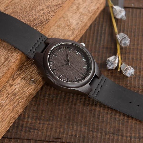 Believe In The Man That You Can Be Gift For Son Engraved Wooden Watch