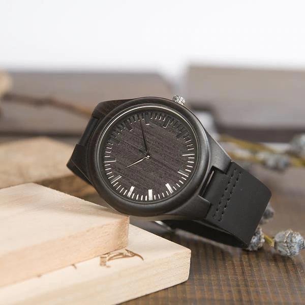 Believe In The Man That You Can Be Gift For Son Engraved Wooden Watch