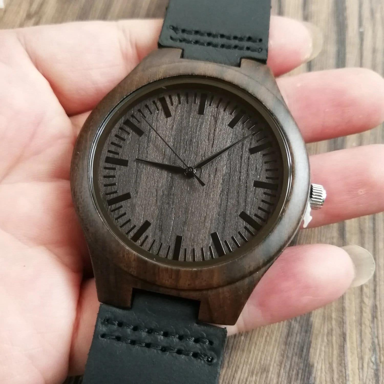 Best Gift For Husband My Beautiful And Sexy Man Cool Design Engraved Wooden Watch