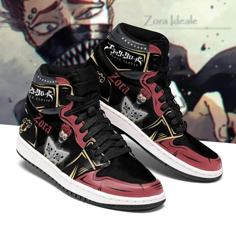 Black Bull Zora Ideale Sneakers Black Clover Anime Shoes