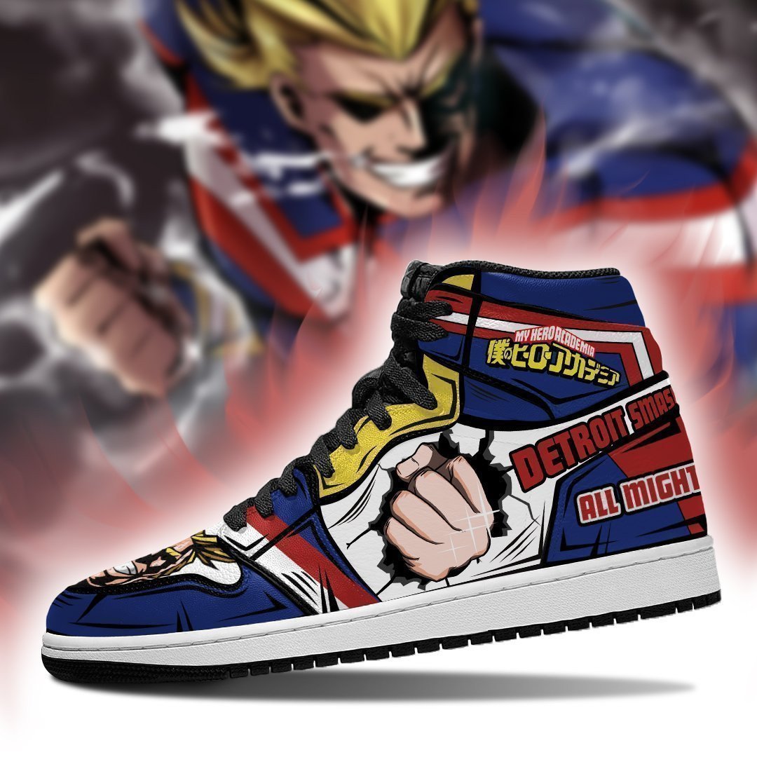 BNHA All Might Sneakers Custom My Hero Academia Anime Shoes