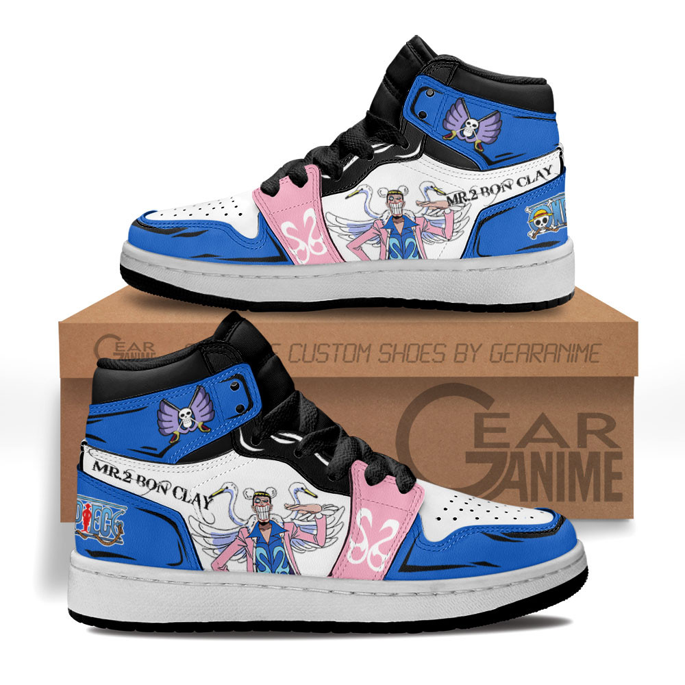 Bon Clay Kids Sneakers Bentham Custom Anime One Piece Kids Shoes
