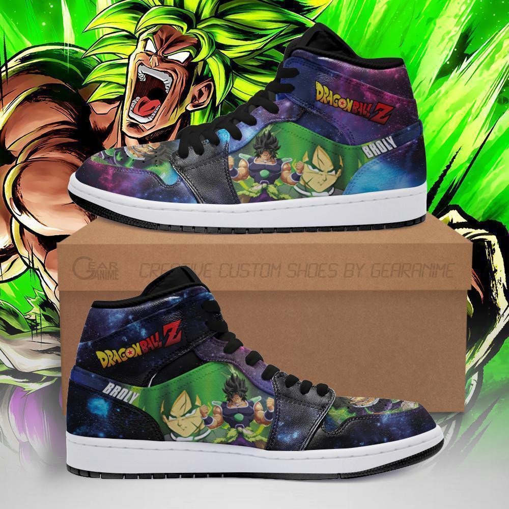 Broly Sneakers Galaxy Custom Dragon Ball Anime Shoes