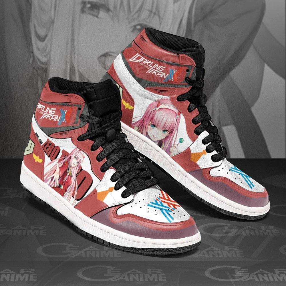Code 002 Zero Two Sneakers Custom Darling In The Franxx Anime Shoes