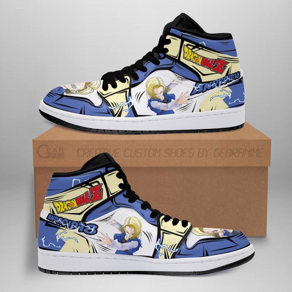 DBZ Android 18 Sneakers Custom Anime Dragon Ball Shoes