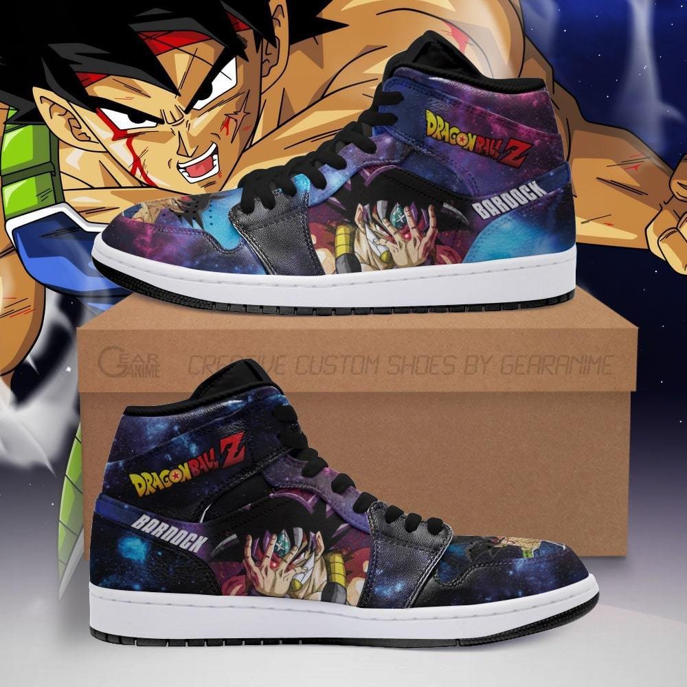DBZ Bardock Sneakers Galaxy Custom Dragon Ball Anime Shoes