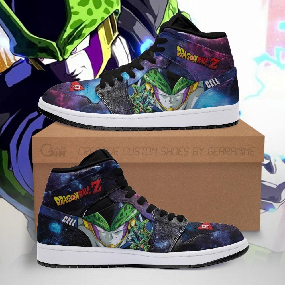 DBZ Cell Sneakers Galaxy Custom Dragon Ball Anime Shoes
