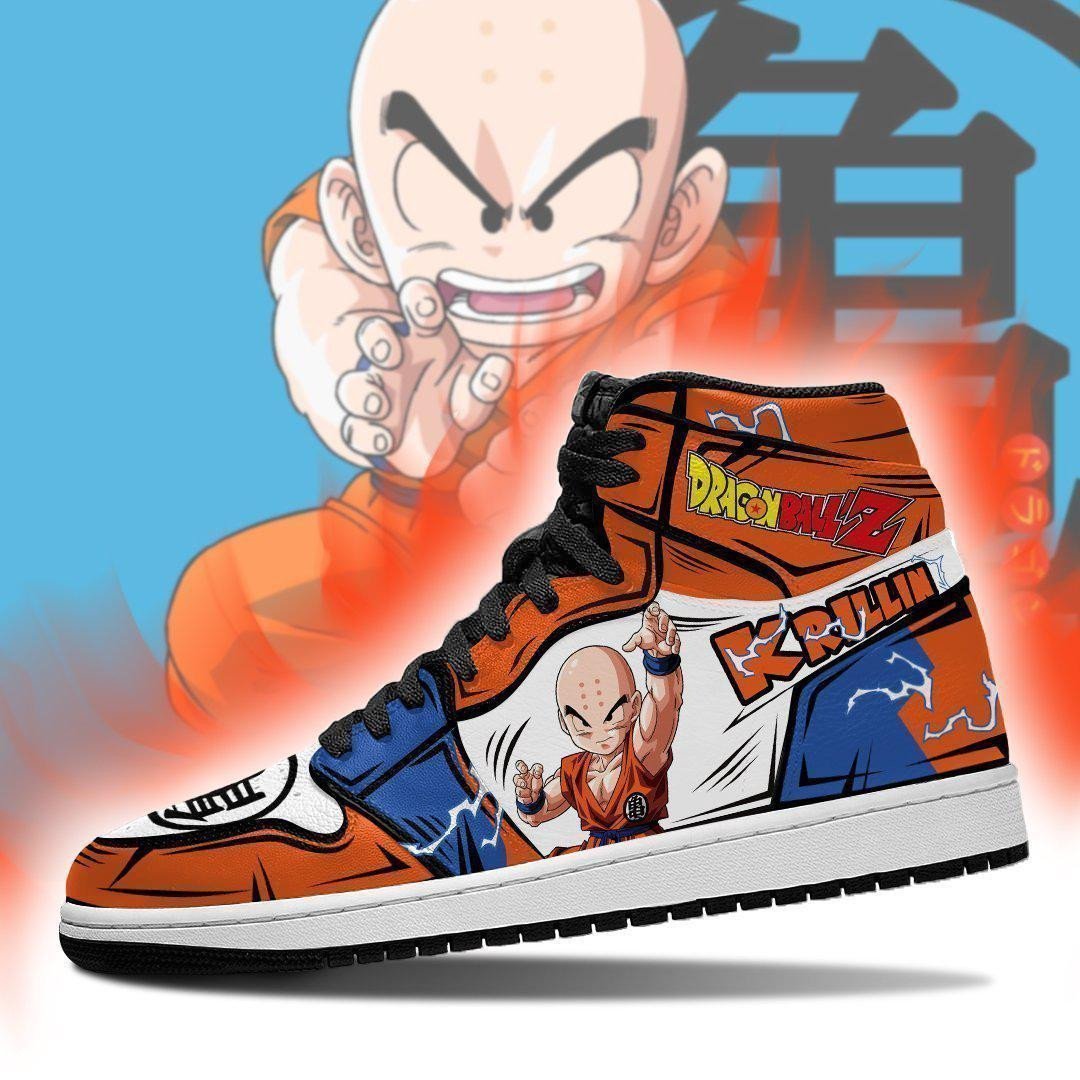 DBZ Krillin Sneakers Custom Anime Dragon Ball Shoes