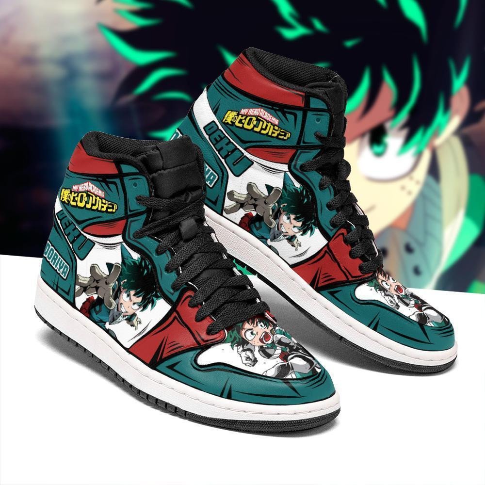 Deku Sneakers Custom Izuku Midoriya My Hero Academia Anime Shoes