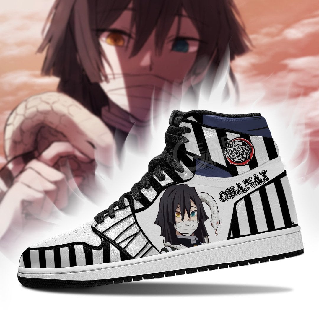 Demon Slayer Obanai Iguro Sneakers Snake Hashira Anime Sneakers