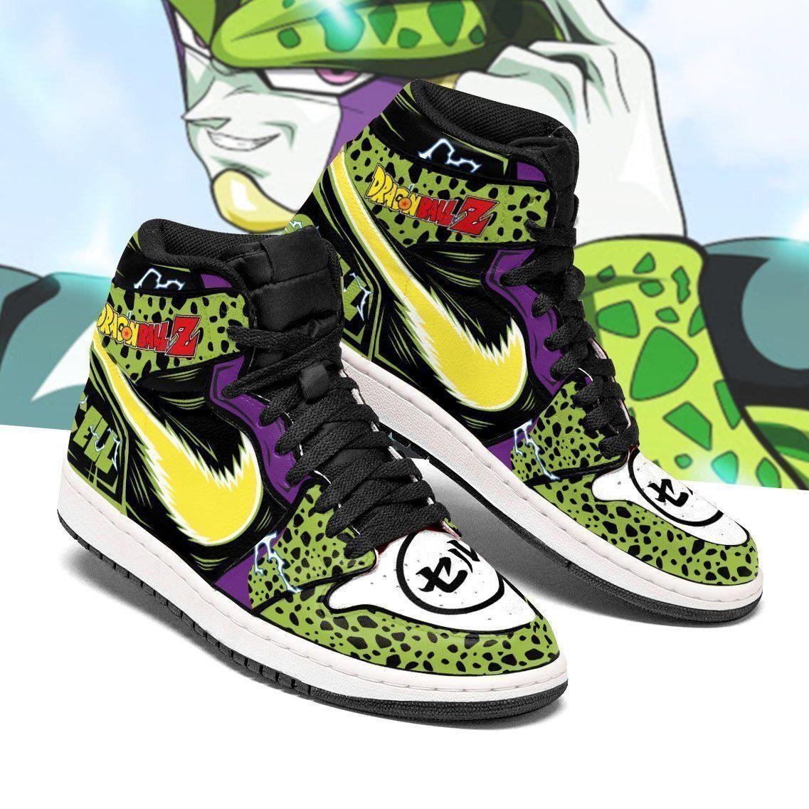 Dragon Ball Cell Sneakers Custom Anime Dragon Ball Shoes For Fan