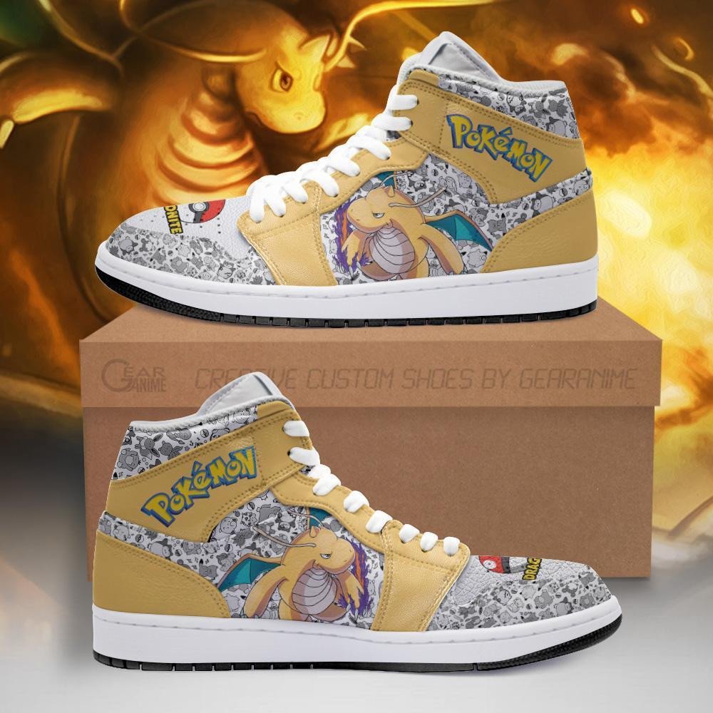 Dragonite Sneakers Custom Anime Pokemon Shoes