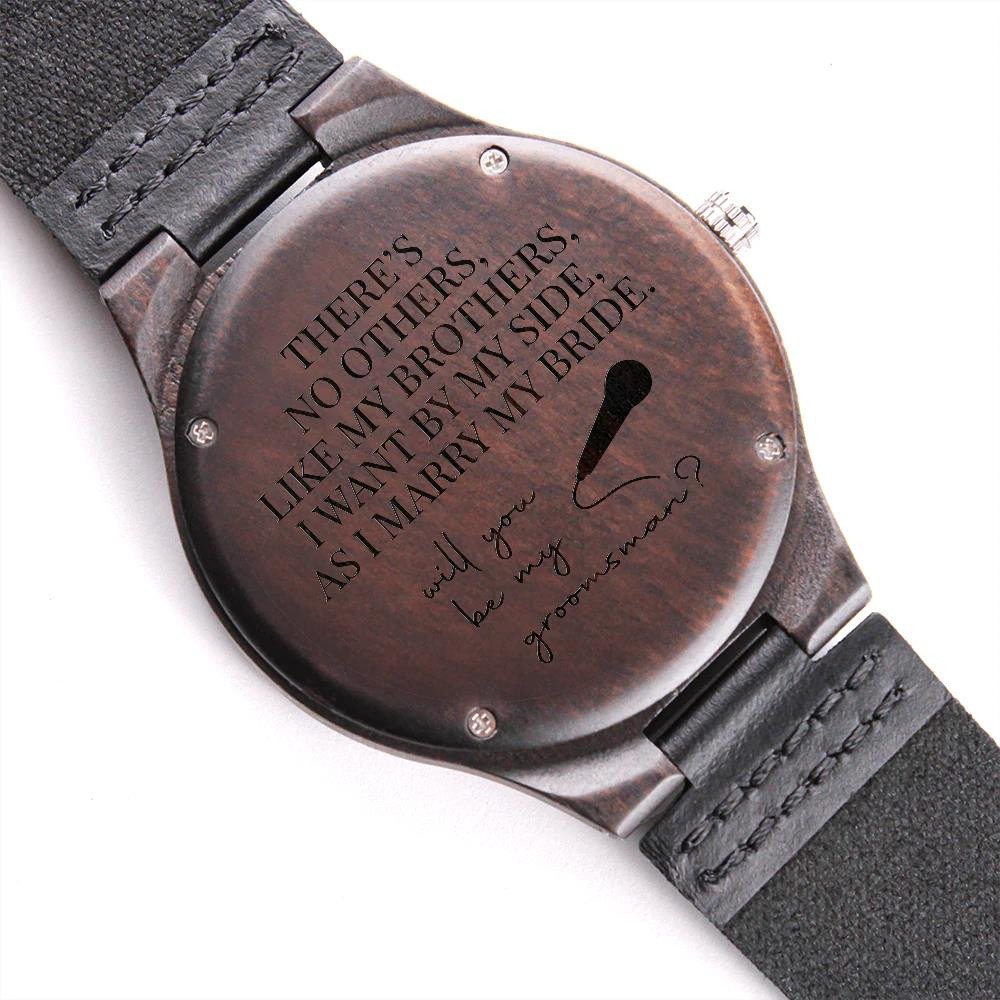 Engraved Wooden Watch Gift For Groomsman There Is No Others