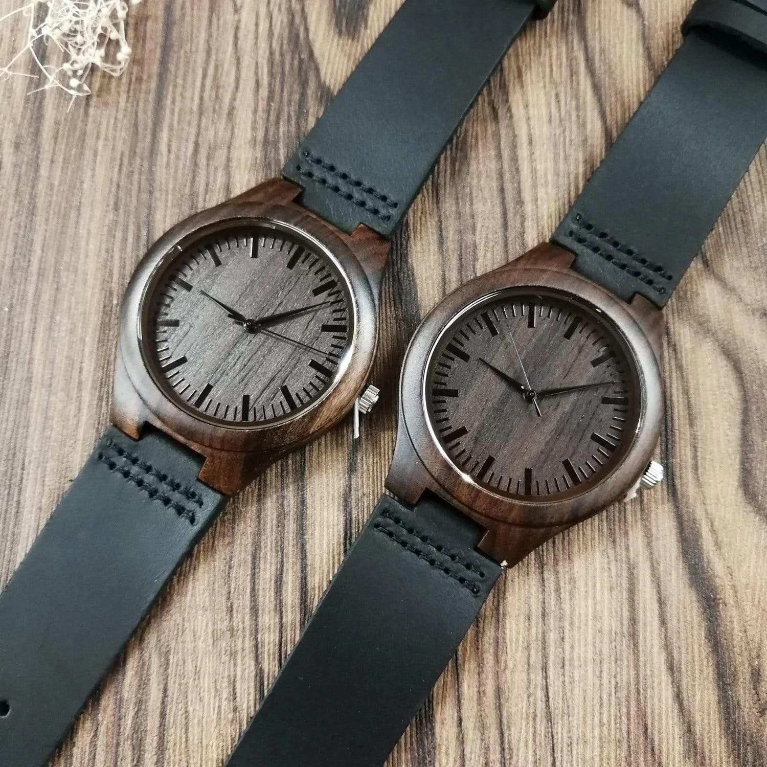 Engraved Wooden Watch Gift For Husband Fiance I Didn't Fall In Love