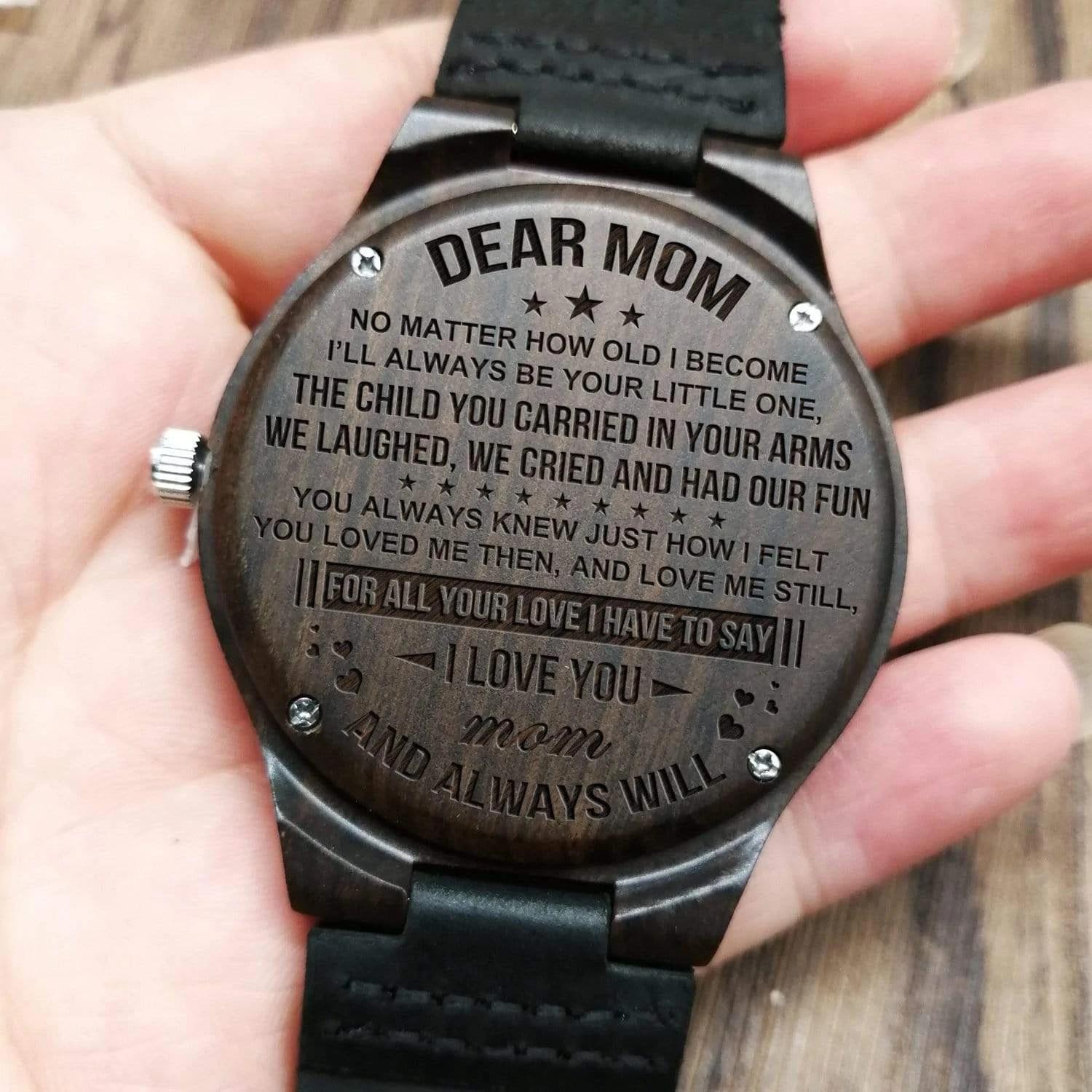Engraved Wooden Watch Gift For Mom You Always Knew Just How I Felt