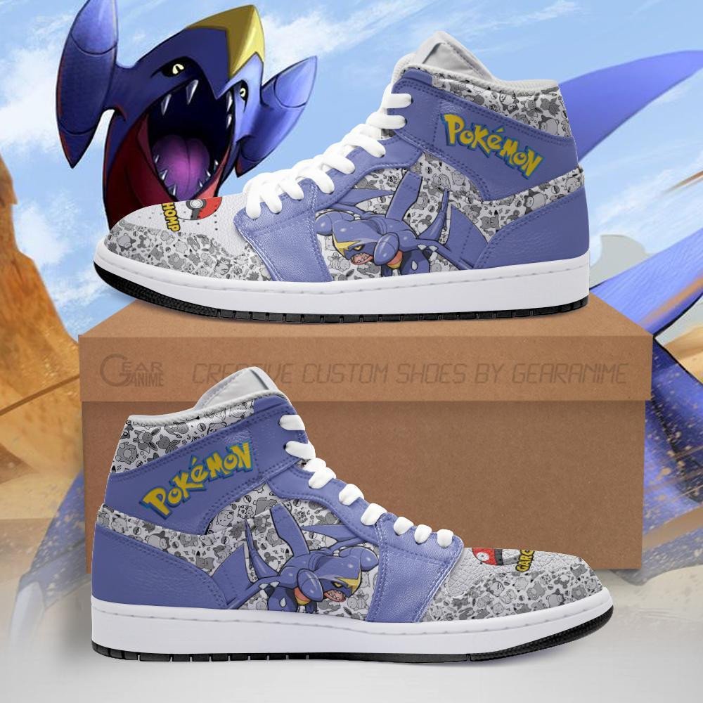Garchomp Sneakers Custom Anime Pokemon Shoes