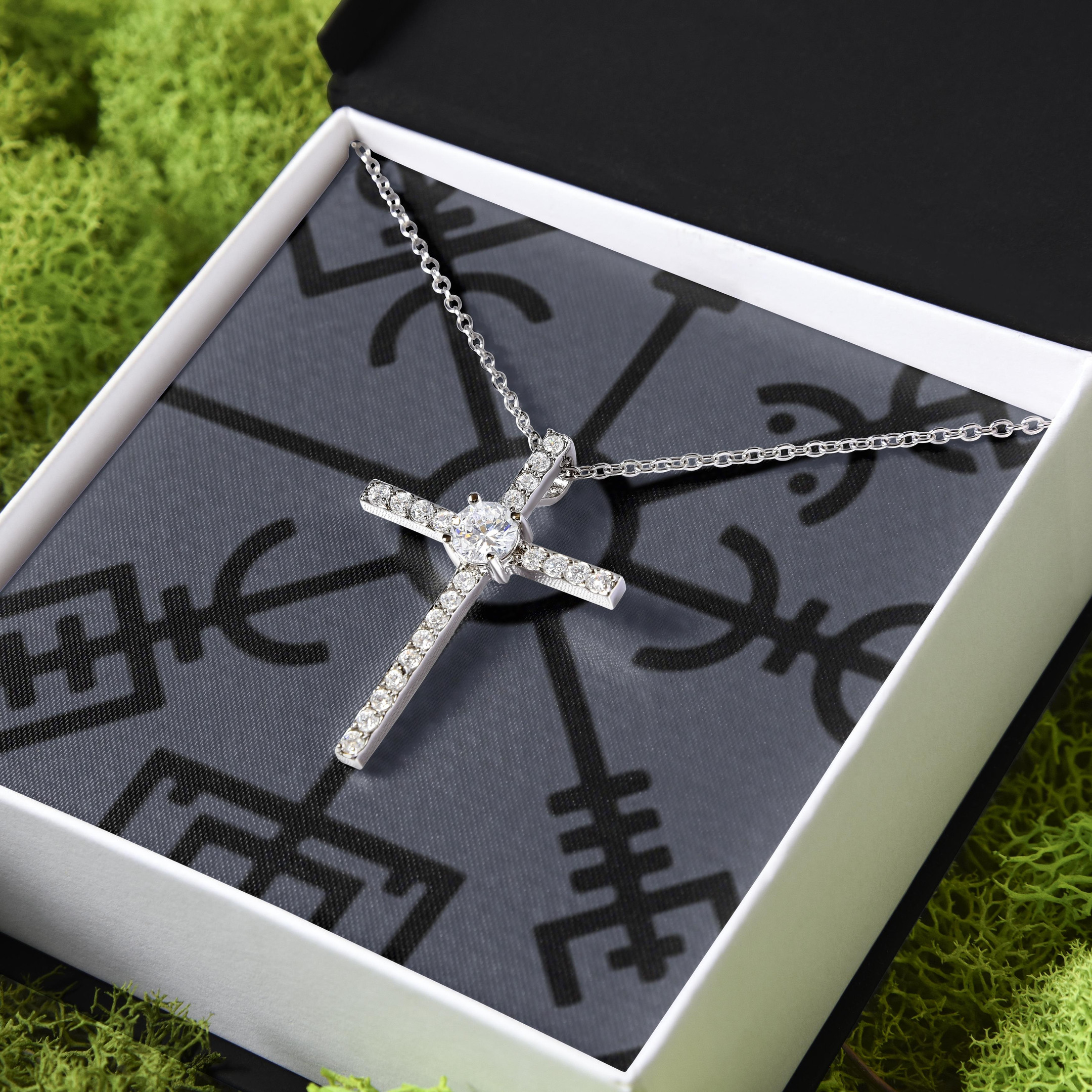 Gift For Her For Shieldmaiden If I Had To Choose CZ Cross Necklace