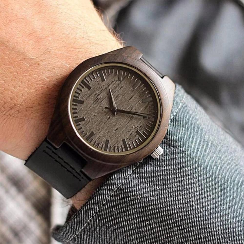 Gift For Him You Complete Me And Make Me A Better Person Engraved Wooden Watch