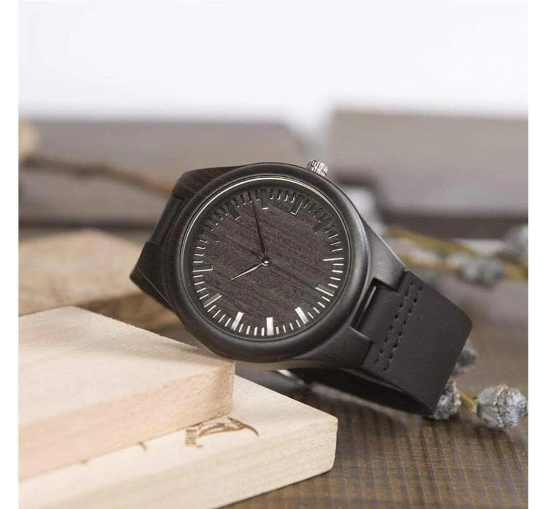 Gift For Husband Nothing Can Do Us Apart Engraved Wooden Watch