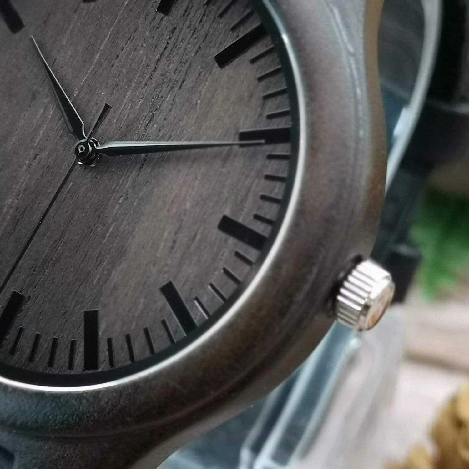 Gift For Son Believe In The Man That You Can Be Engraved Wooden Watch