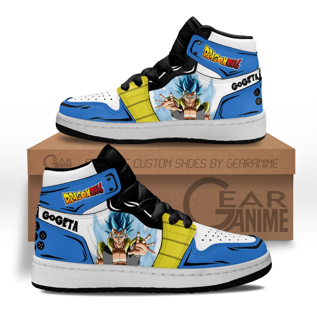 Gogeta Kids Sneakers Custom Anime Dragon Ball Kids Shoes