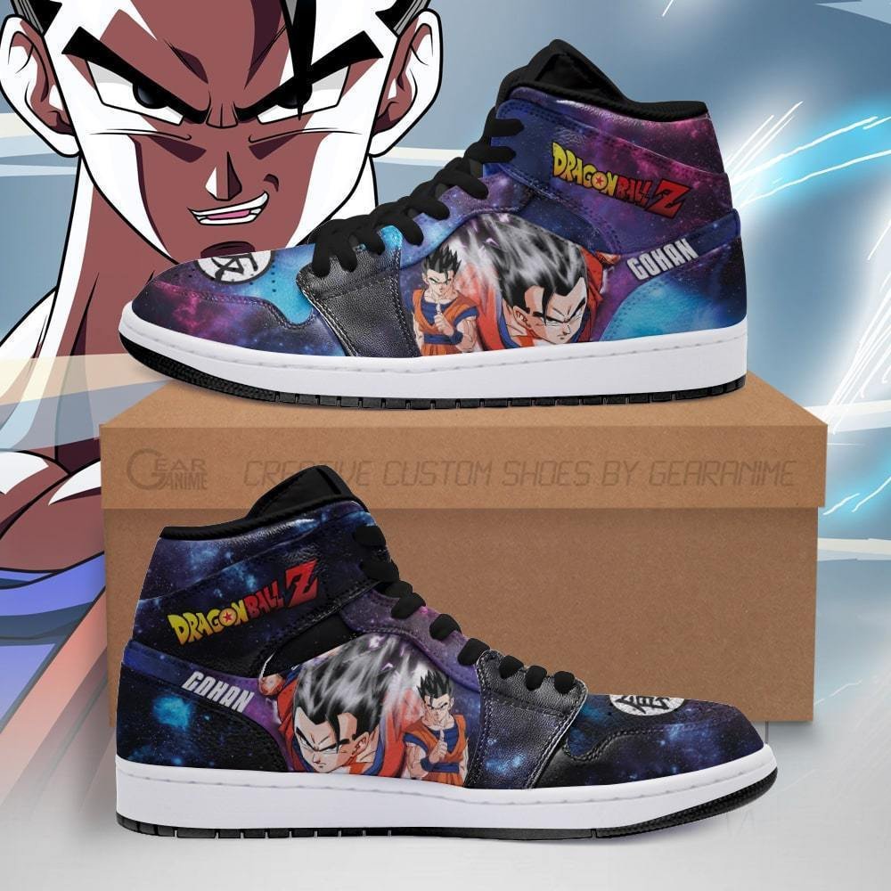 Gohan Sneakers Galaxy Custom Anime Dragon Ball Shoes
