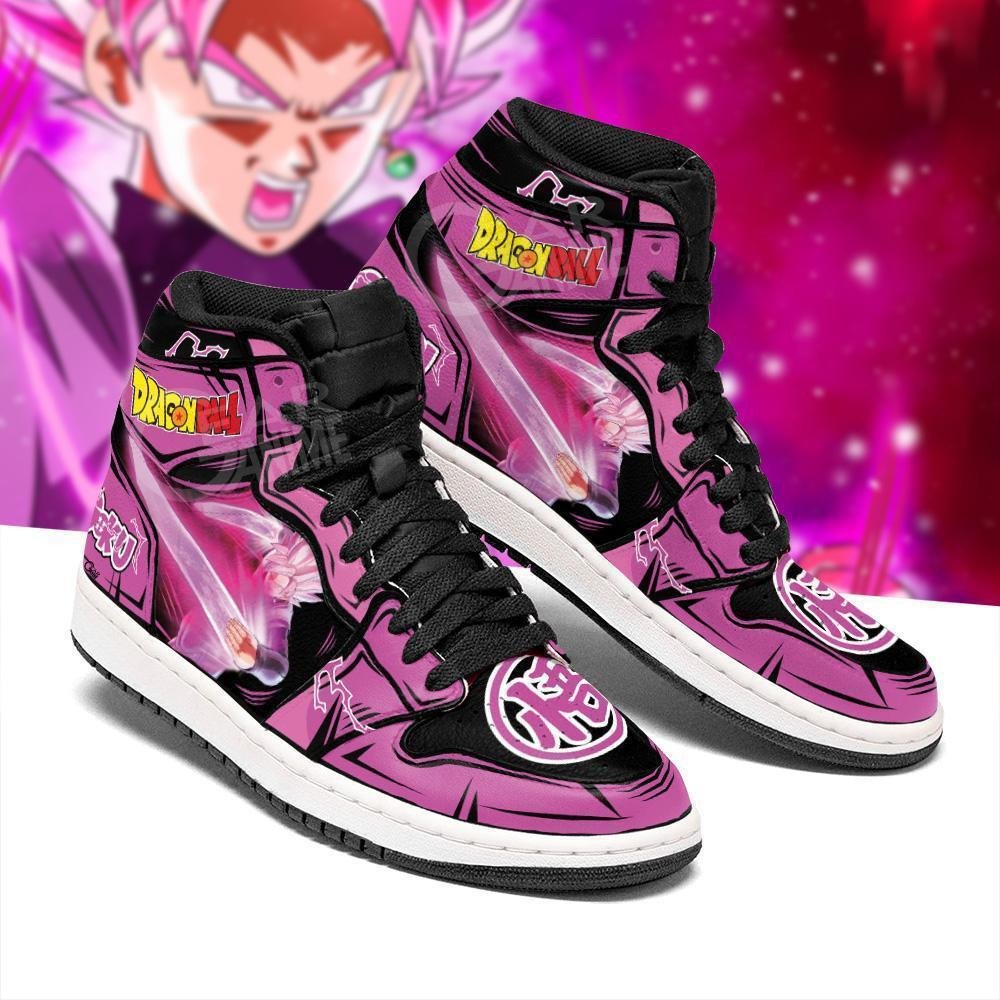 Goku Black Rose Sneakers Custom Dragon Ball Anime Shoes