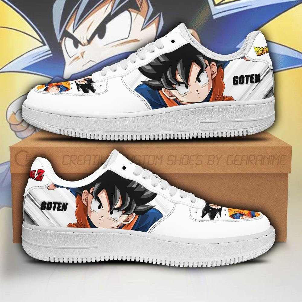 Goten Air Sneakers Custom Anime Dragon Ball Shoes Simple Style