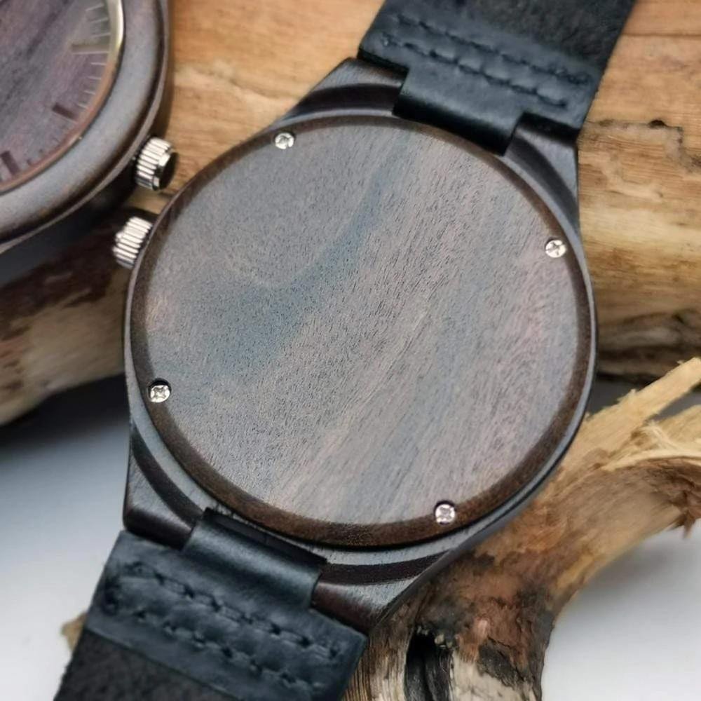 I Love You Always And Forever Engraved Wooden Watch Gift For Dad