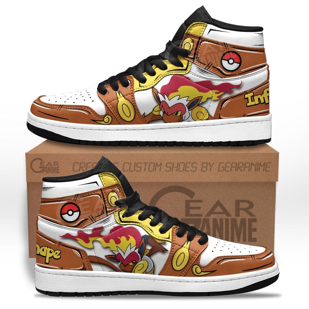 Infernape Sneakers Custom Pokemon Anime Shoes