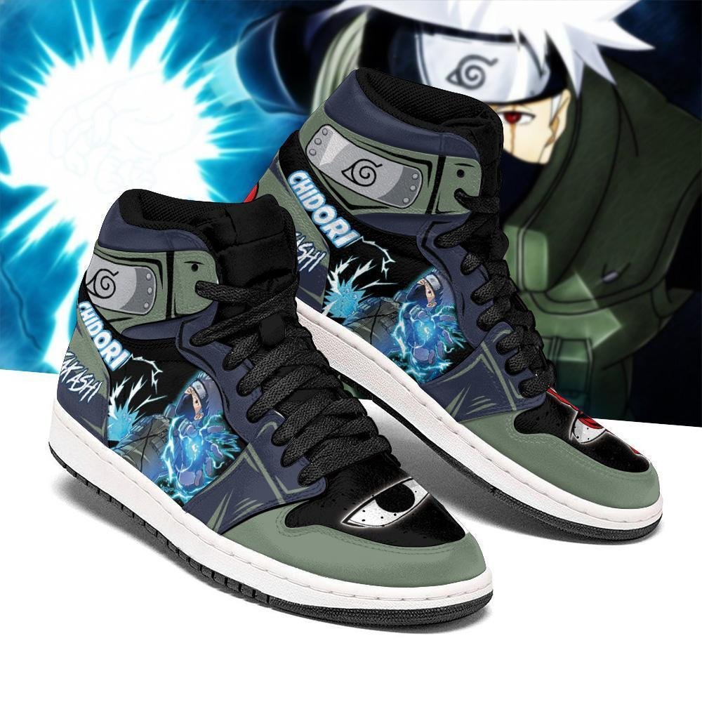 Kakashi Sneakers Custom Chidori Skill Anime Shoes