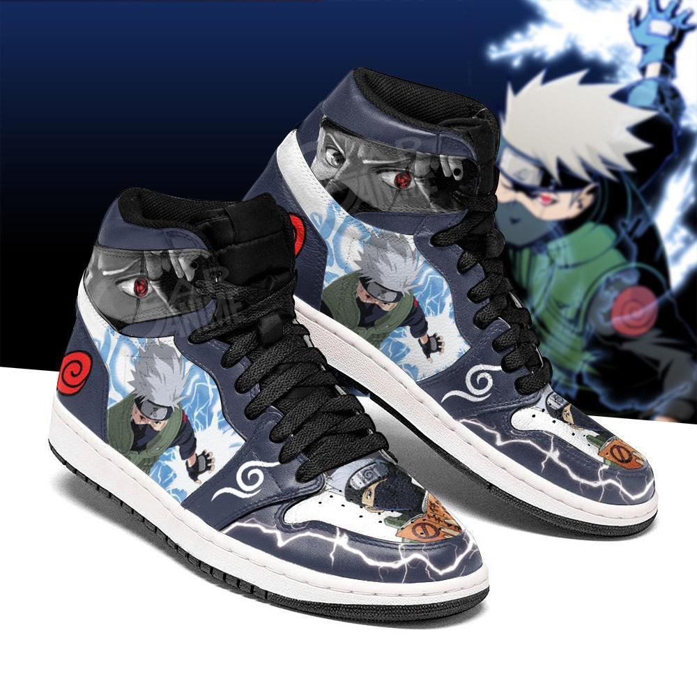 Kakashi Sneakers Custom Lightning Skill Anime Shoes Fan Gifts Idea