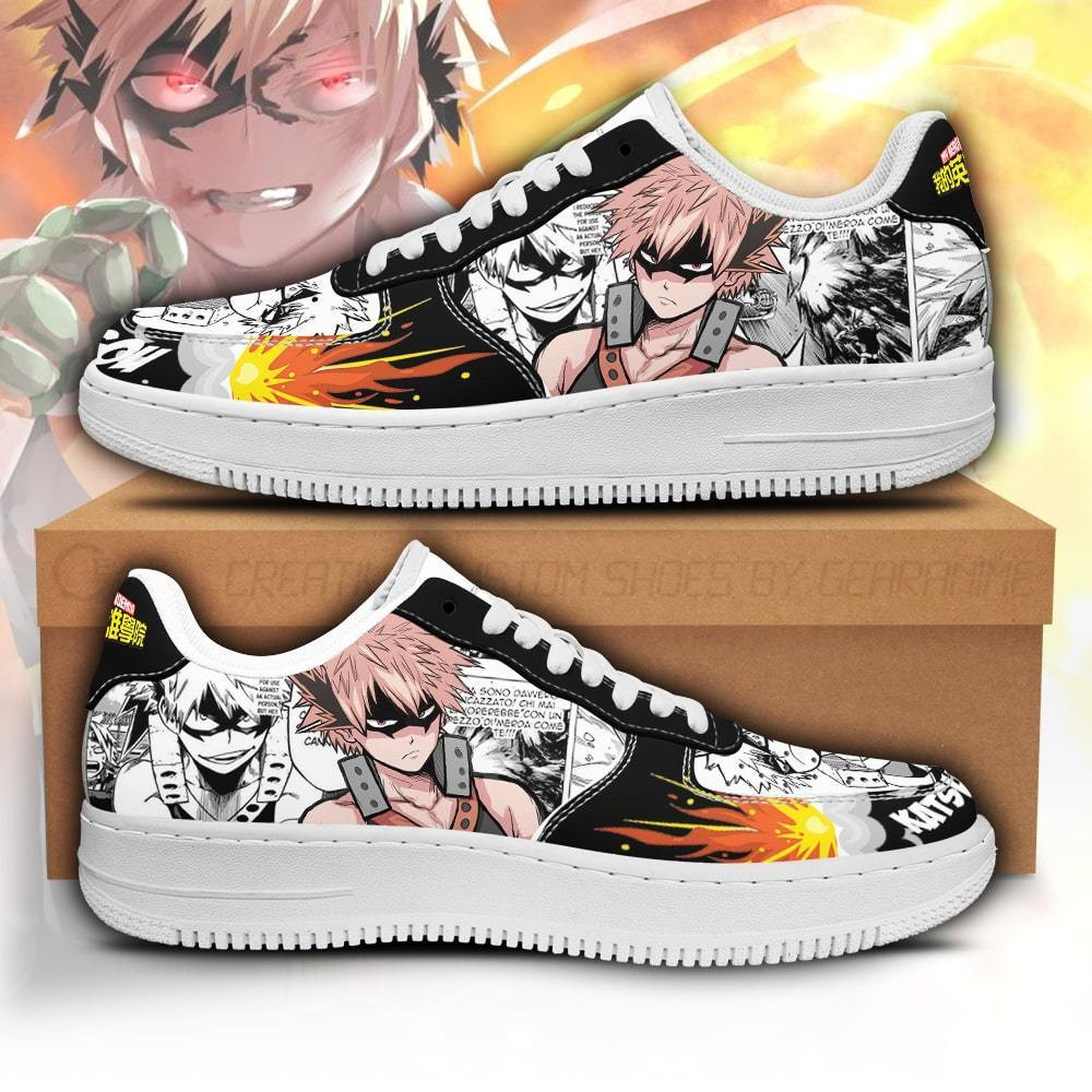 Katsuki Bakugo Sneakers Custom Anime My Hero Academia Shoes