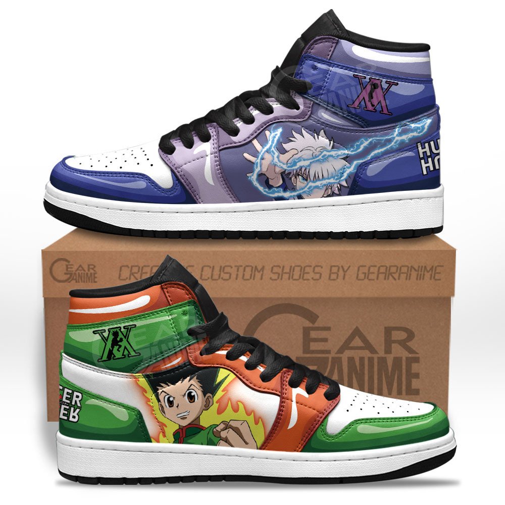 Killua and Gon Freecss Sneakers Custom Hunter X Hunter Anime Shoes