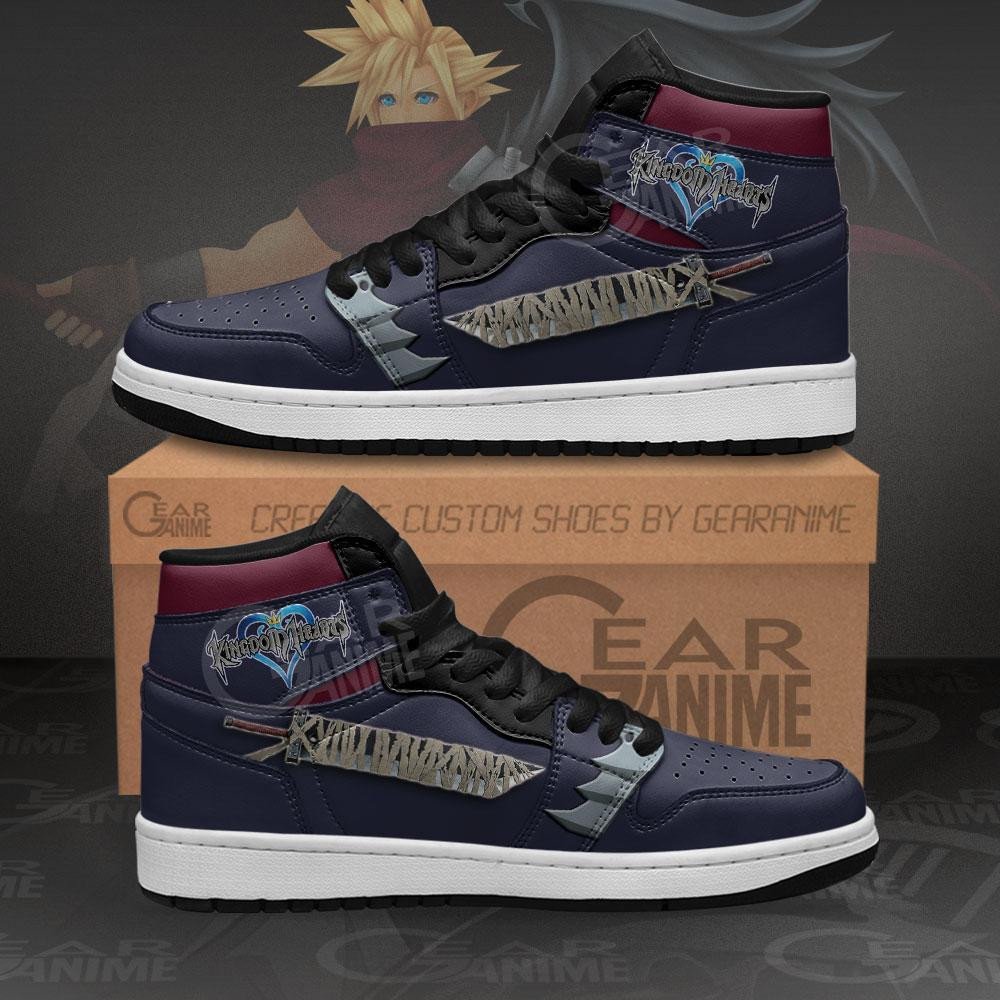 Kingdom Hearts Cloud Sword Sneakers Custom Anime Shoes