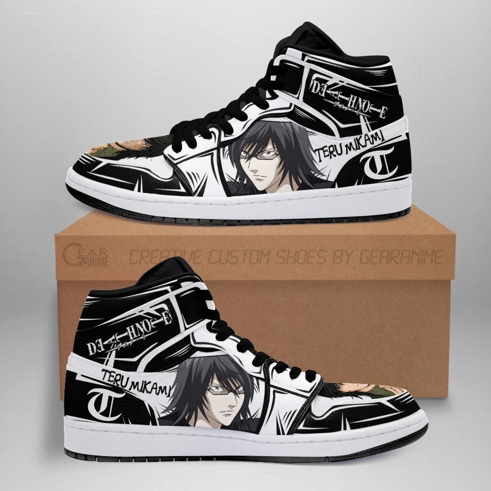 Light Teru Mikami Sneakers Custom Death Note Anime Shoes Fan MN05