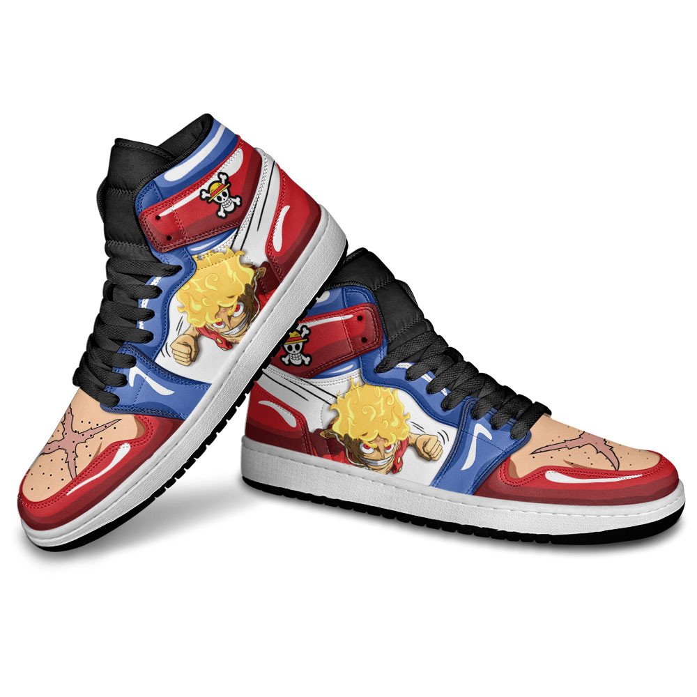 Luffy Gear 5 Sneakers Custom One Piece Anime Shoes for Otaku