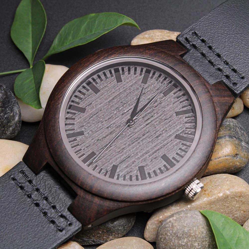 Luxury Engraved Wooden Watch Gift For Him I Love You For All That You Are