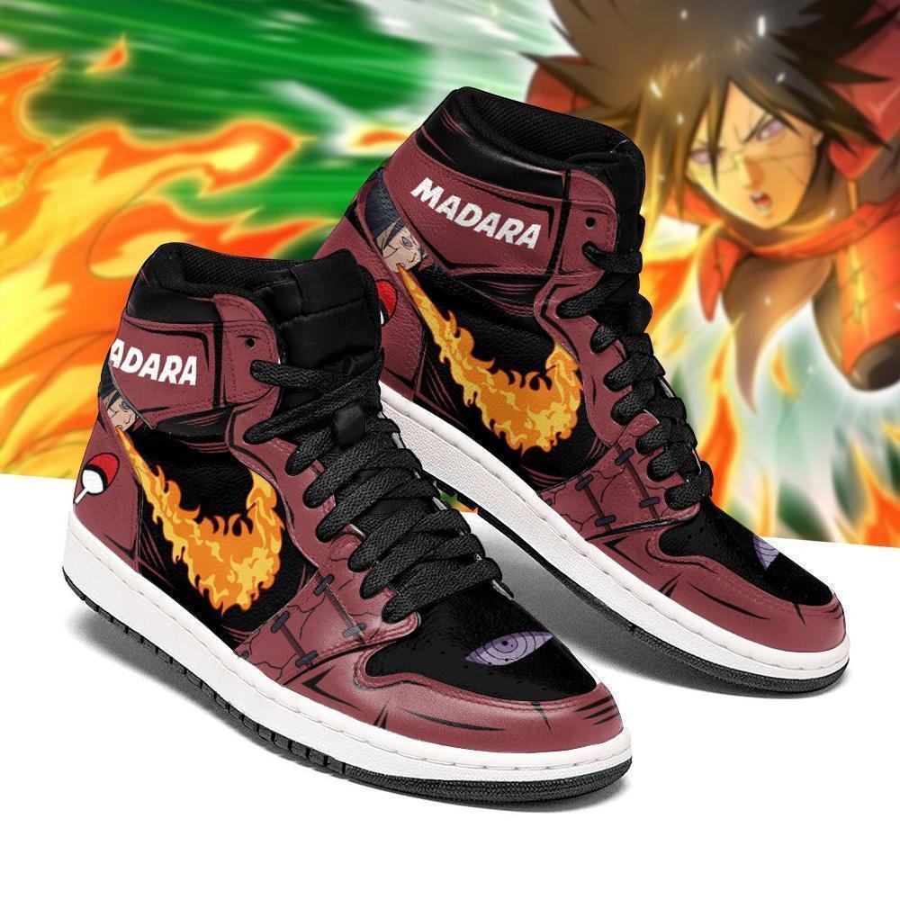 Madara Shoes Jutsu Fire Release Sneakers Anime Sneakers