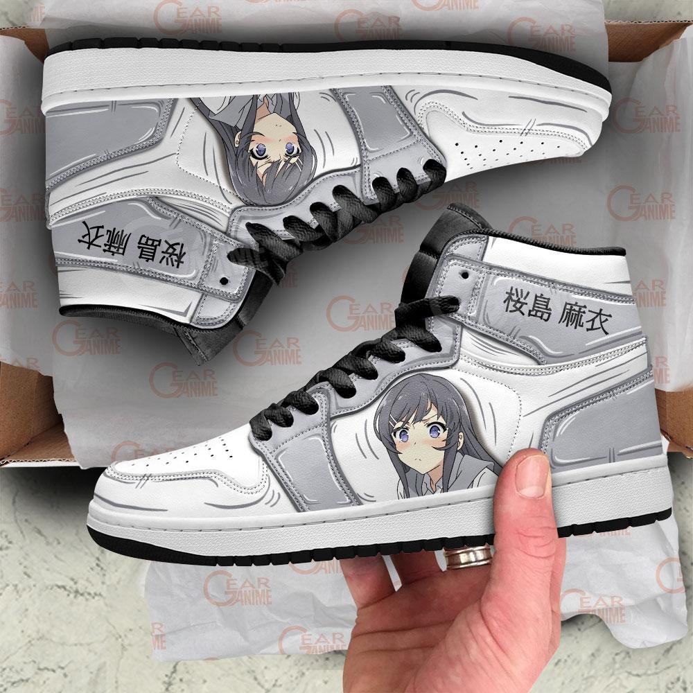 Mai Sakurajima Sneakers Custom Bunny Girl Senpai Anime Shoes - FavoJewelry