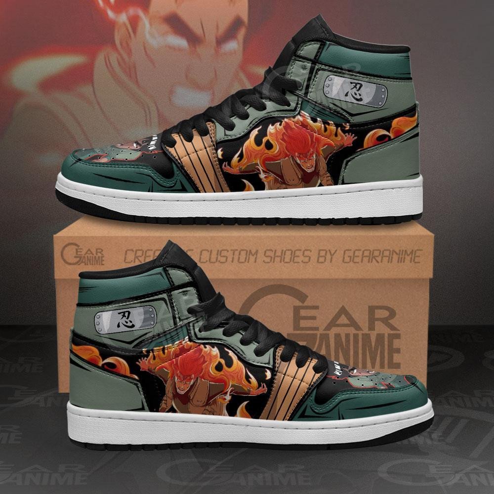 Might Guy Sneakers Power Custom Anime Shoes