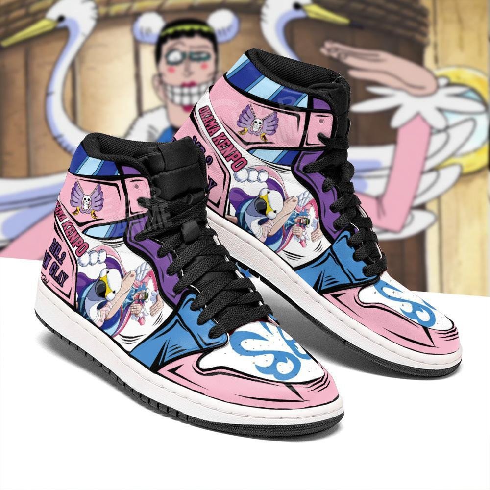 Mr 2 Bon Clay Sneakers Okama Kenpo Custom Anime One Piece Shoes
