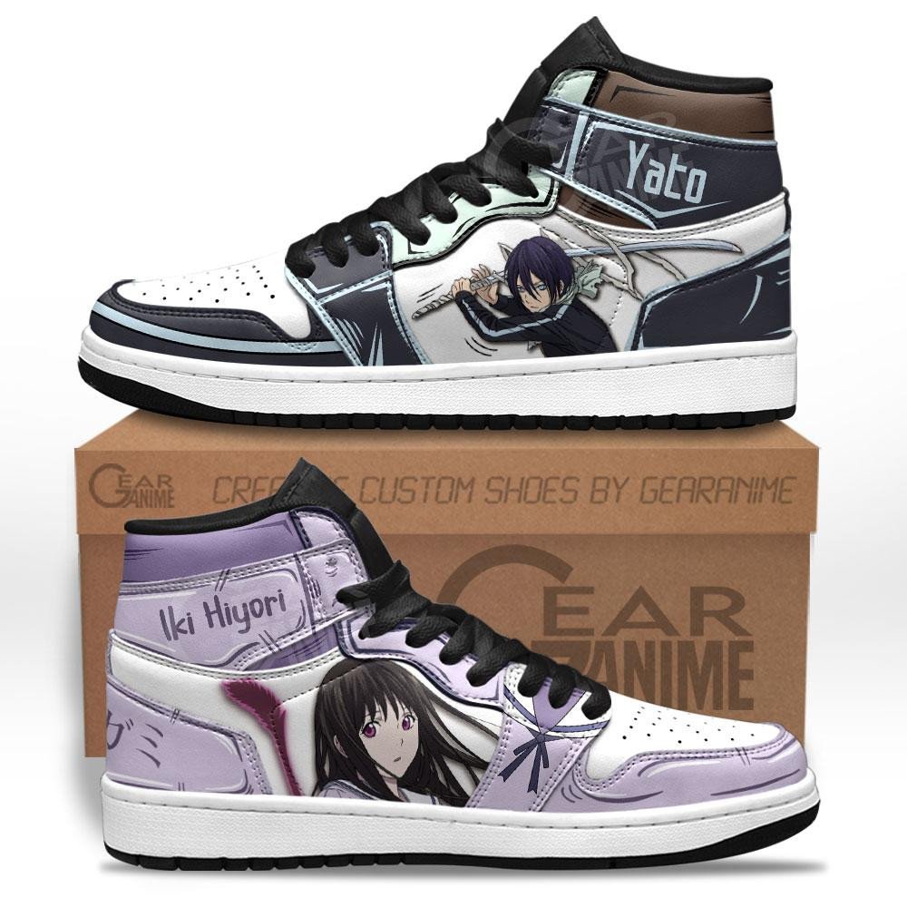 Noragami Iki Hiyori and Yato Sneakers Custom Anime Shoes