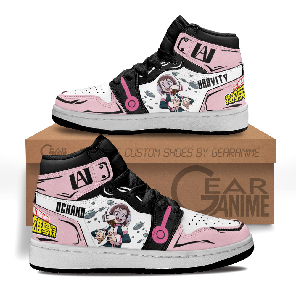 Ochako Uraraka Kids Sneakers Custom Anime My Hero Academia Kids Shoes