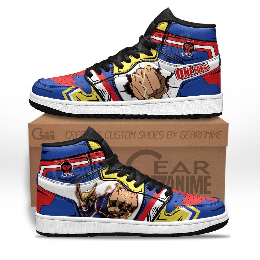 One For All All Might Sneakers Custom Anime My Hero Academia Shoes