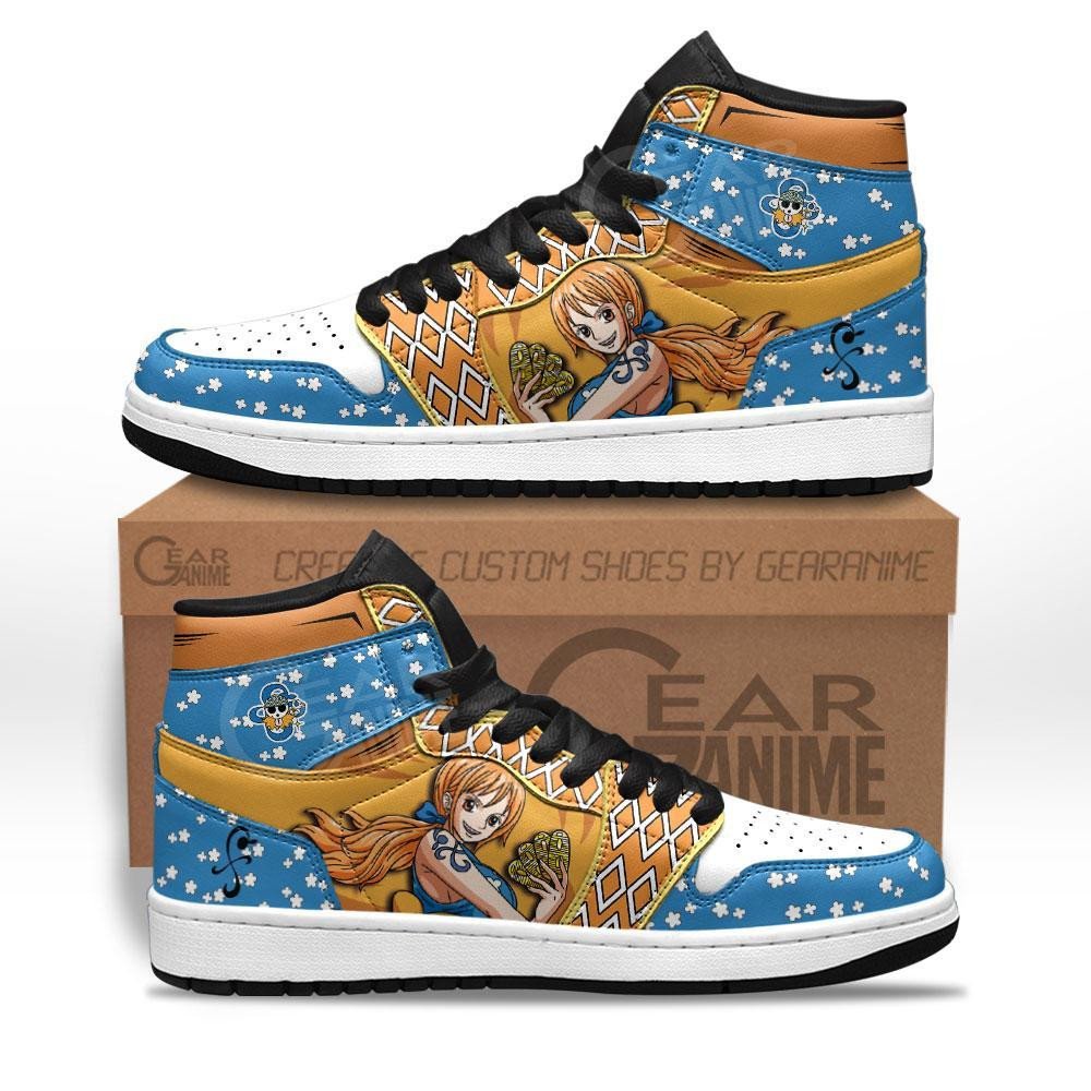 OP Nami J1s Sneakers Custom Anime One Piece Shoes